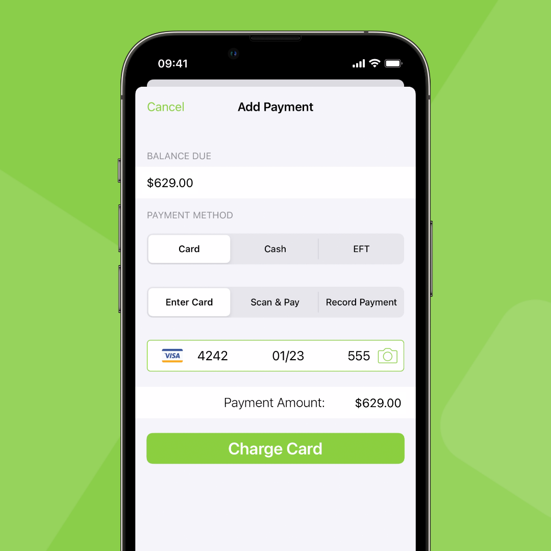 ServiceM8 - Card payment - square